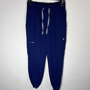 FIGS Jogger Scrub Pants Blue Technical Collection Women’s Size XS Medical Cargo